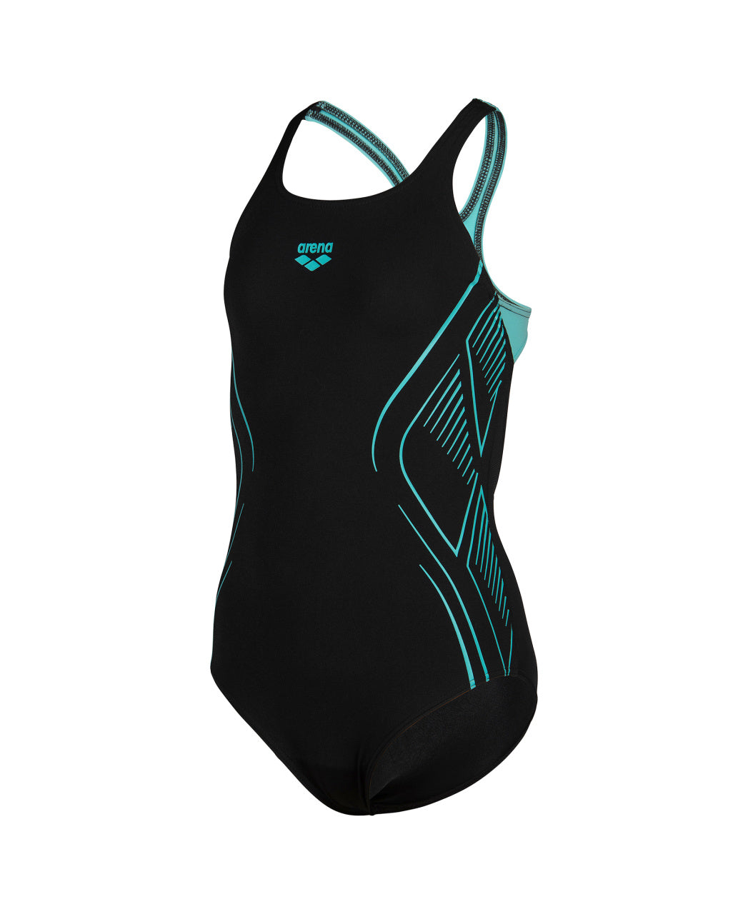 GIRLS ARENA REFLETING SWIMSUIT SWIM PRO BACK