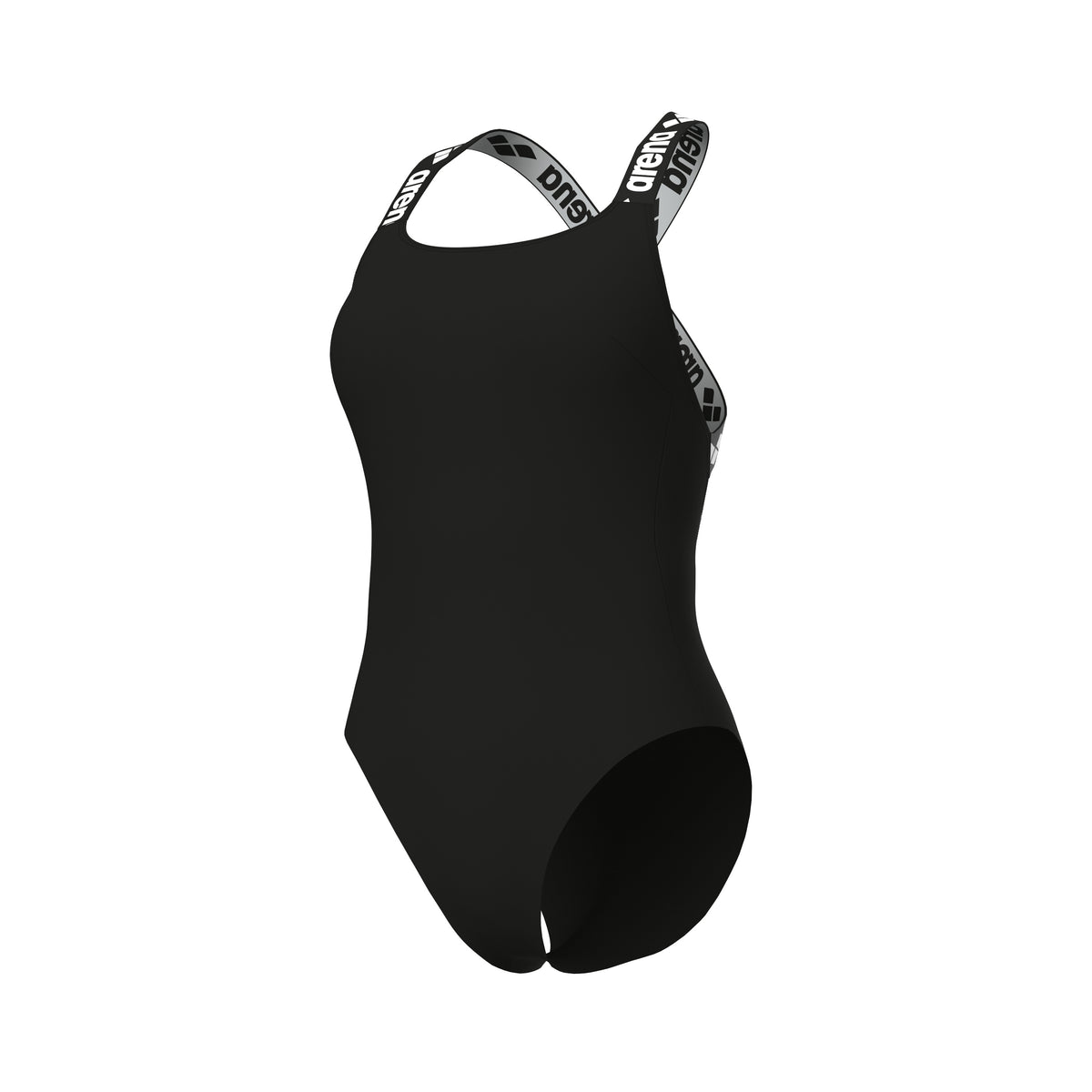WOMENS AREA ELASTIC SOLID SWIMSUIT