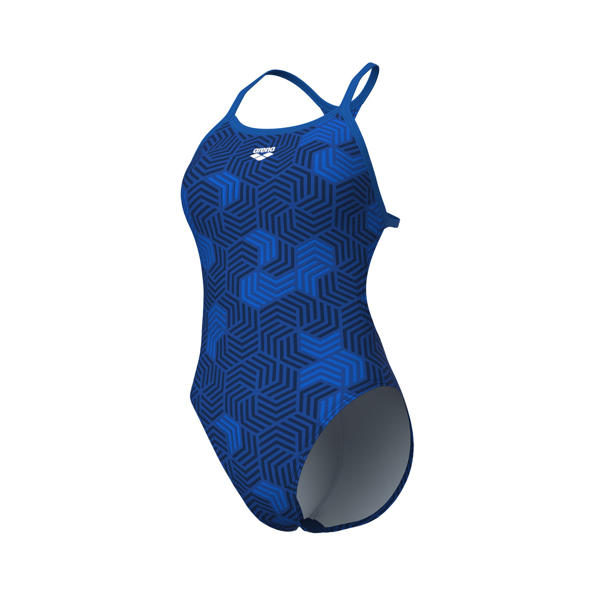 WOMENS ARENA GEOMETRY SWIMSUIT BOOSTER BACK