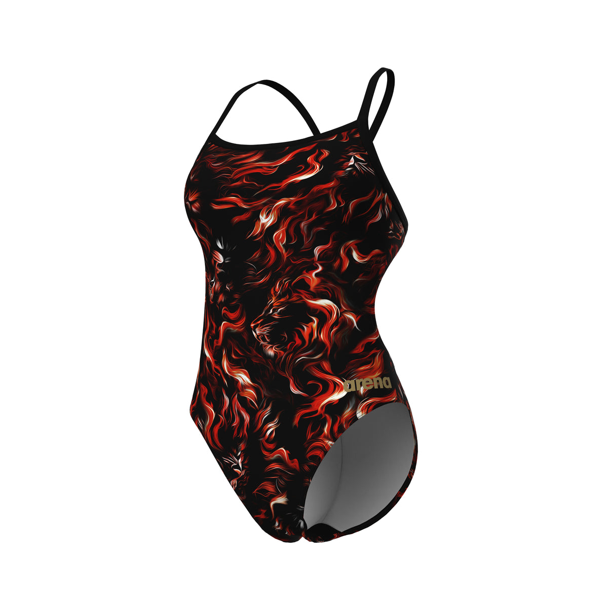WOMENS ARENA GRAPHIC SWIMSUIT CHALLENGE BACK