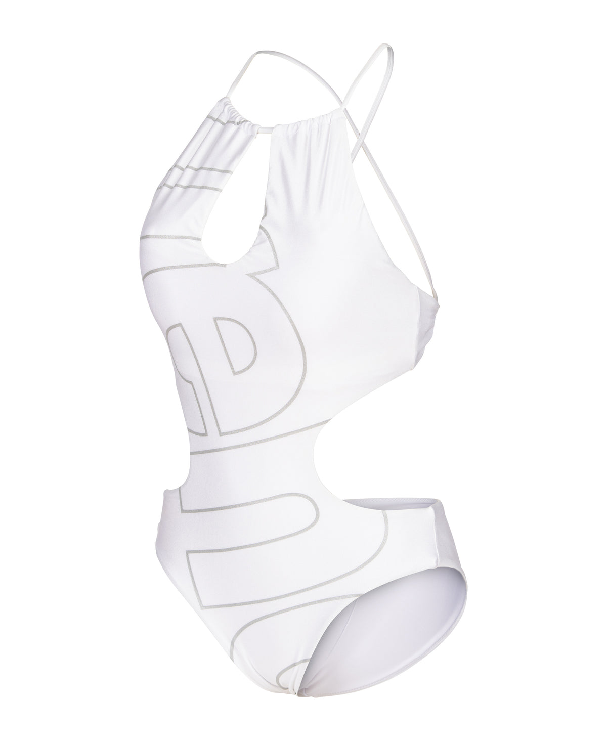 W ARENA LOGOTYPE CUTOUT SWIMSUIT