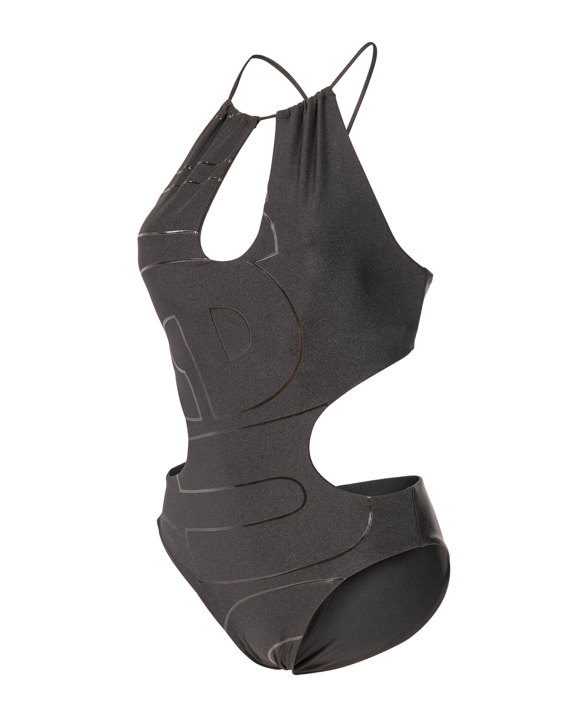 W ARENA LOGOTYPE CUTOUT SWIMSUIT